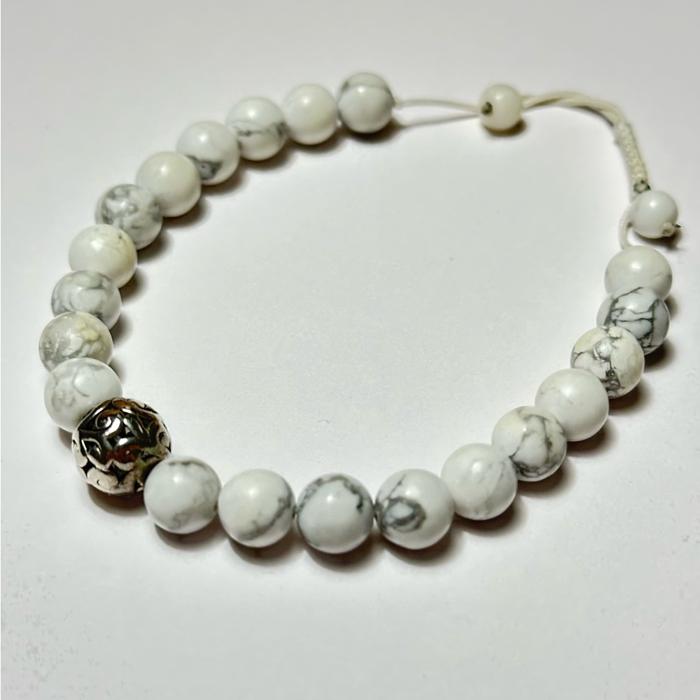 White Beaded Bracelet